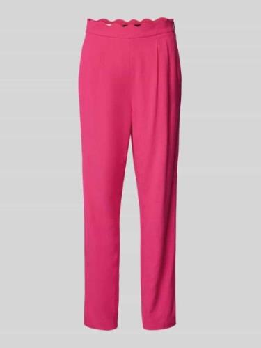 Marc Cain Slim Fit High Waist Hose in unifarbenem Design in Fuchsia, G...