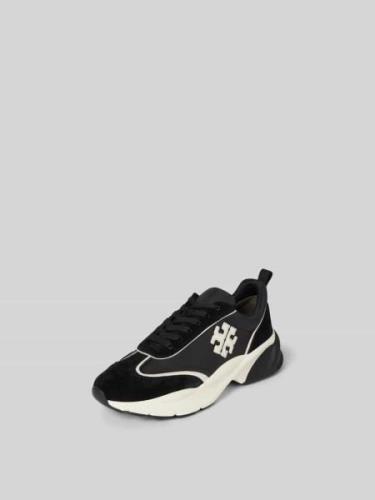 Tory Burch Sneaker mit Label-Detail in Black, Größe 42,5