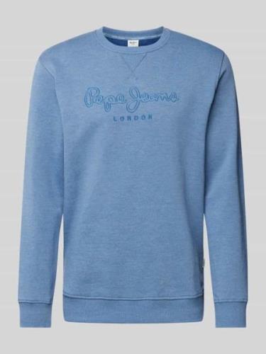 Pepe Jeans Sweatshirt mit Label-Stitching Modell 'Nouvel' in Blau, Grö...