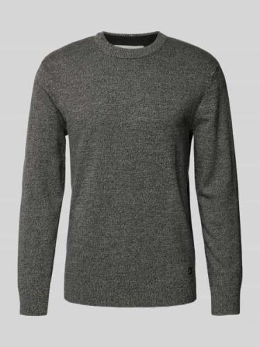 Tom Tailor Denim Strickpullover mit Rundhalsausschnitt in Anthrazit, G...