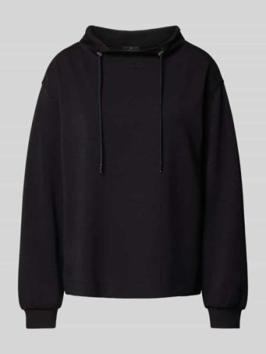 monari Sweatshirt mit Tunnelzug in Black, Größe 38