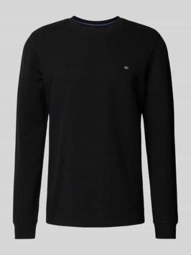 Christian Berg Men Strickpullover mit Logo-Stitching in Black, Größe X...