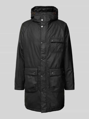 Barbour Jacke mit Pattentaschen Modell 'WINTER WAX' in Black, Größe M