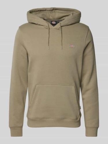 Dickies Hoodie mit Label-Patch Modell 'OAKPORT' in Khaki, Größe L