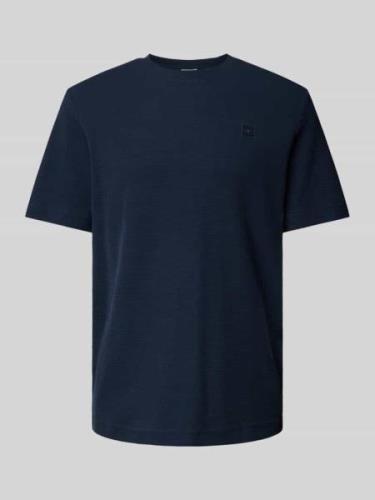 Tom Tailor Regular Fit T-Shirt mit Logo-Applikation in Marine, Größe X...