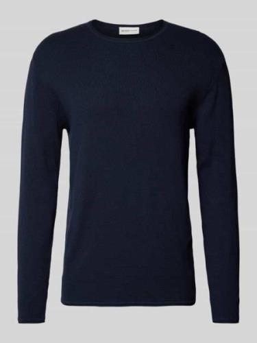 Tom Tailor Denim Regular Fit Pullover mit Strukturmuster in Dunkelblau...