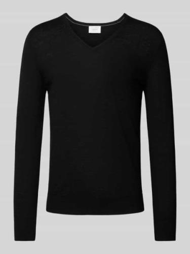 OLYMP Level Five Slim Fit Strickpullover mit gerippten Abschlüssen in ...