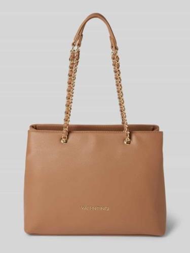 VALENTINO BAGS Shopper mit Label-Applikation Modell 'ARCADIA' in Camel...