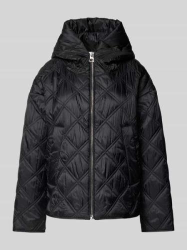 Marc O'Polo Relaxed Fit Steppjacke im Cape-Stil in Black, Größe 38