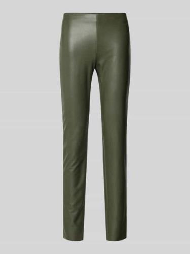 Raffaello Rossi Skinny Fit Hose in Leder-Optik in Oliv, Größe 38