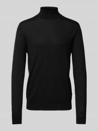 Matinique Rollkragenpullover aus Wolle mit Label-Detail Modell 'parcus...