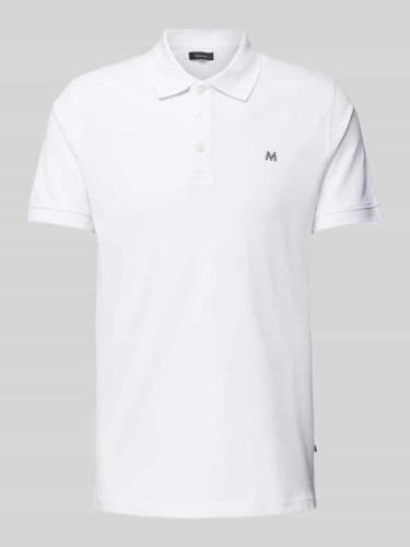 Matinique Poloshirt in melierter Optik in Weiss, Größe S