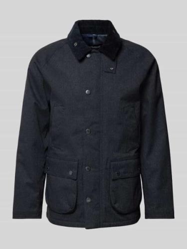 Barbour Jacke mit Umlegekragen Design Modell 'WINTER BEDALE' in Marine...