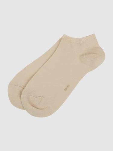 Esprit Sneakersocken mit Stretch-Anteil im 2er-Pack in Beige, Größe 35...