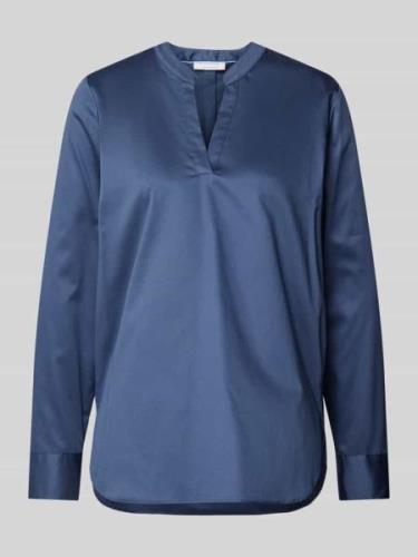 Eterna Comfort Fit Blusenshirt mit in Rauchblau, Größe 34