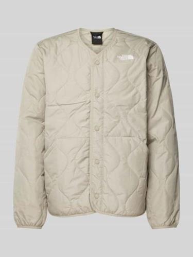 The North Face Steppjacke mit Label-Print Modell 'AMPATO' in Mittelgra...