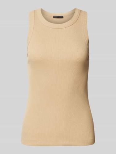 Drykorn Tanktop in Ripp-Optik Modell 'OLINA' in Beige, Größe XL