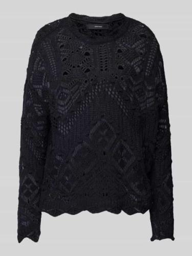 Vero Moda Cropped Strickpullover mit Lochstrickmuster Modell 'KENIA' i...