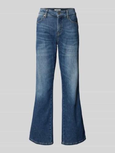 Cambio Bootcut Jeans mit Ziersteinbesatz Modell 'FRANCESCA' in Blau, G...