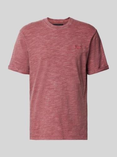 Superdry T-Shirt mit Rundhalsausschnitt in Rot, Größe M