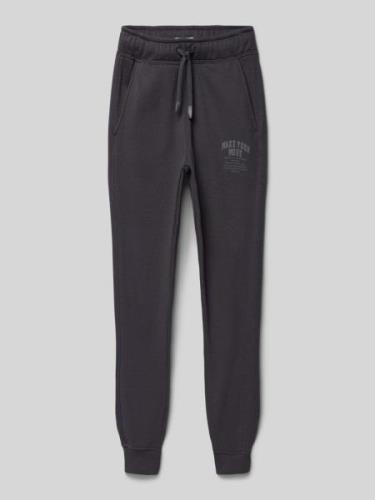 Tom Tailor Sweat Pants mit verstellbarem Bund in Graphit, Größe 176