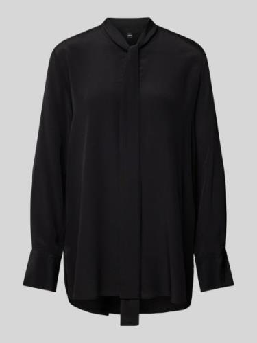 BOSS Bluse aus Seide mit Schleifen-Detail Modell 'Bryon' in Black, Grö...