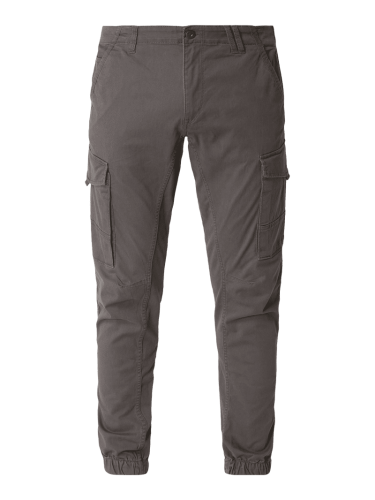 Jack & Jones Cargohose mit elastischen Beinabschlüssen in Anthrazit, G...