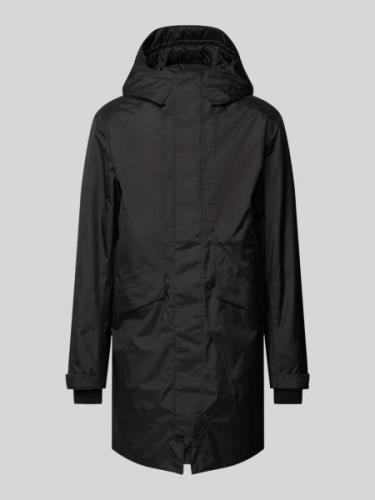 Didriksons Jacke in Überlänge in Black, Größe M