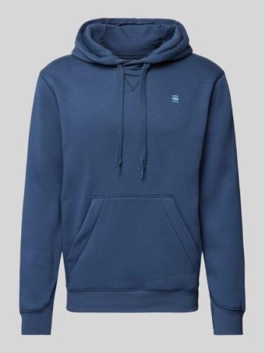 G-Star Raw Hoodie mit Logo-Stitching in Jeansblau, Größe XXL