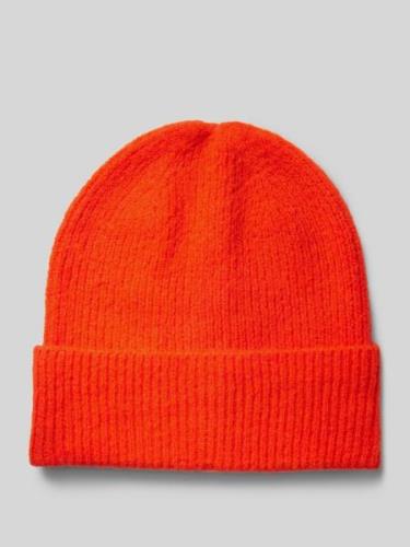 ICHI Beanie mit Strukturmuster Modell 'IAIVO' in Orange, Größe One Siz...