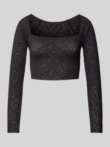 Sloggi Crop Top mit Square-Neck-Ausschnitt in Black, Größe M