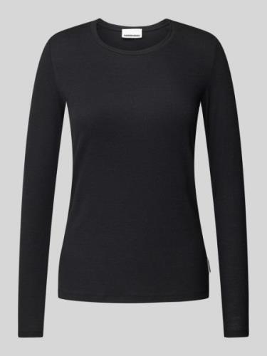 Armedangels Longsleeve mit Feinripp Modell 'Jaaleaa' in Black, Größe S