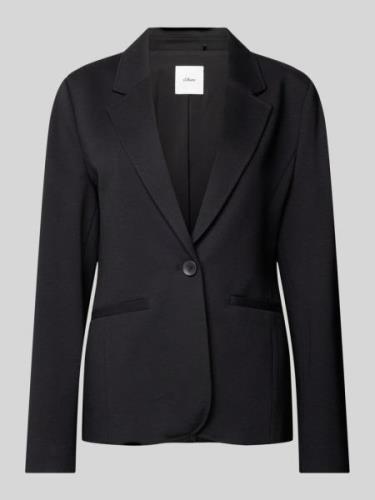 s.Oliver BLACK LABEL Blazer mit Reverskragen in Black, Größe 40