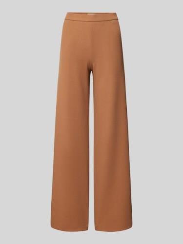 Raffaello Rossi Wide Leg Stoffhose mit elastischem Bund in Camel, Größ...