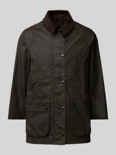 Barbour Oversized Wachsjacke Modell 'BEAUFORT WAX' in Oliv, Größe 44