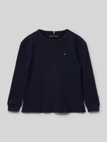 Tommy Hilfiger Kids Longsleeve mit Label-Stitching in Marine, Größe 98