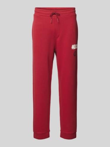 Hugo Blue Sweatpants mit elastischem Bund Modell 'Nimaytro' in Rot, Gr...