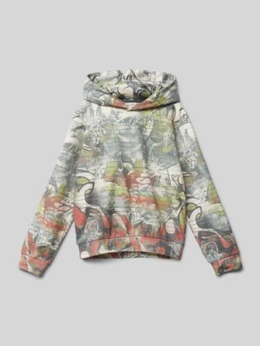 s.Oliver RED LABEL Hoodie mit Motiv-Print in Sand, Größe 158