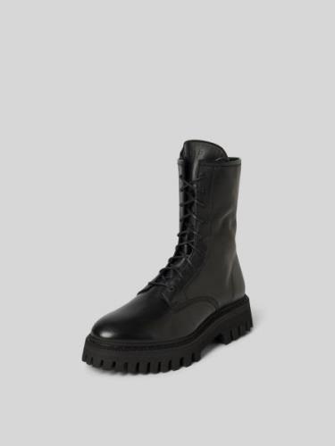 Iro Schnürstiefel mit strukturierter Sohle in Black, Größe 38