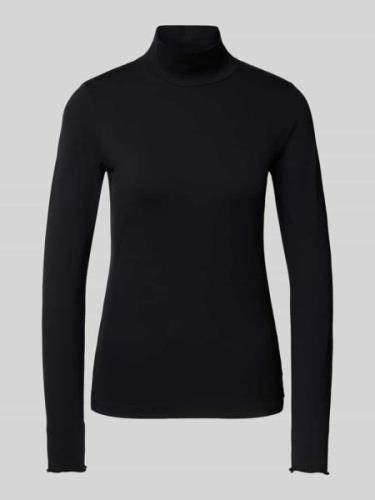 Marc Cain Longsleeve mit Stehkragen in Black, Größe 36