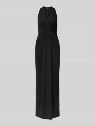 Lauren Ralph Lauren Abendkleid in Wickel-Optik Modell 'RUKAN' in Black...