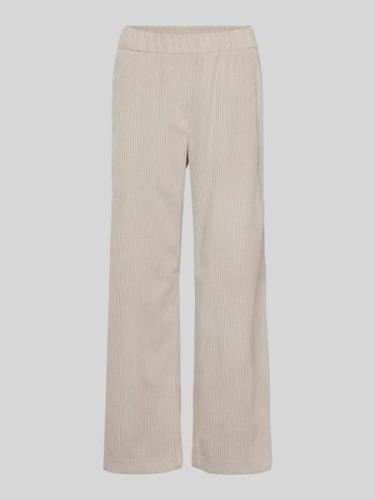 MAC Cropped Culotte aus Cord in Beige, Größe 34