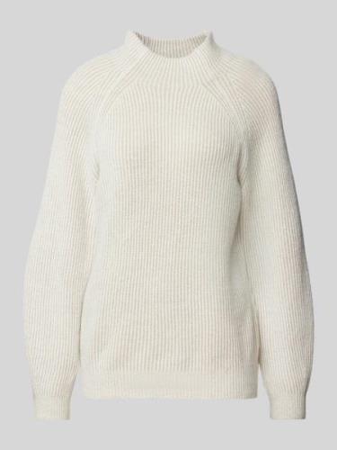 Tom Tailor Loose Fit Strickpullover mit gestreiftem Ripp-Muster in Bei...