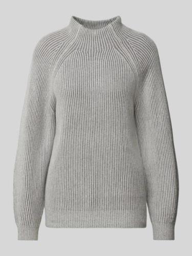 Tom Tailor Loose Fit Strickpullover mit gestreiftem Ripp-Muster in Hel...