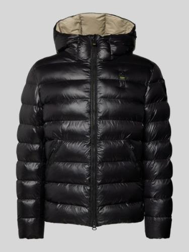 Blauer Usa Regular Fit Steppjacke mit Kapuze Modell 'ADAMS' in Black, ...