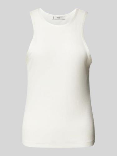 Mango Tanktop mit Feinripp Modell 'BALI' in Weiss, Größe M