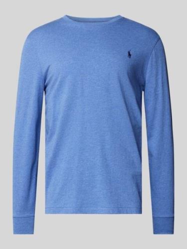 Polo Ralph Lauren Regular Fit Longsleeve mit Label-Stitching in Rauchb...