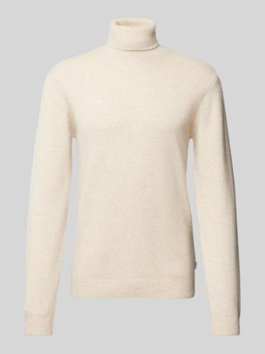 Casual Friday Rollkragenpullover mit Label-Detail Modell 'Karl' in Off...