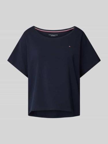 TOMMY HILFIGER T-Shirt mit Rundhalsausschnitt und Label-Stitching in D...