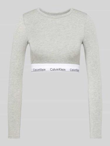 Calvin Klein Underwear Cropped Longsleeve mit Rundhalsausschnitt in He...